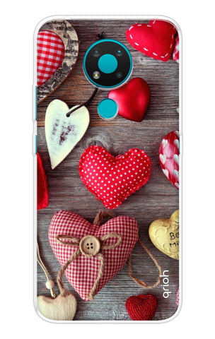 Valentine Hearts Soft Cover for Nokia 3.4
