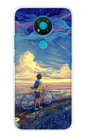 Riding Bicycle to Dreamland Soft Cover for Nokia 3.4