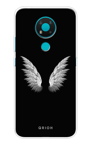 White Angel Wings Soft Cover for Nokia 3.4