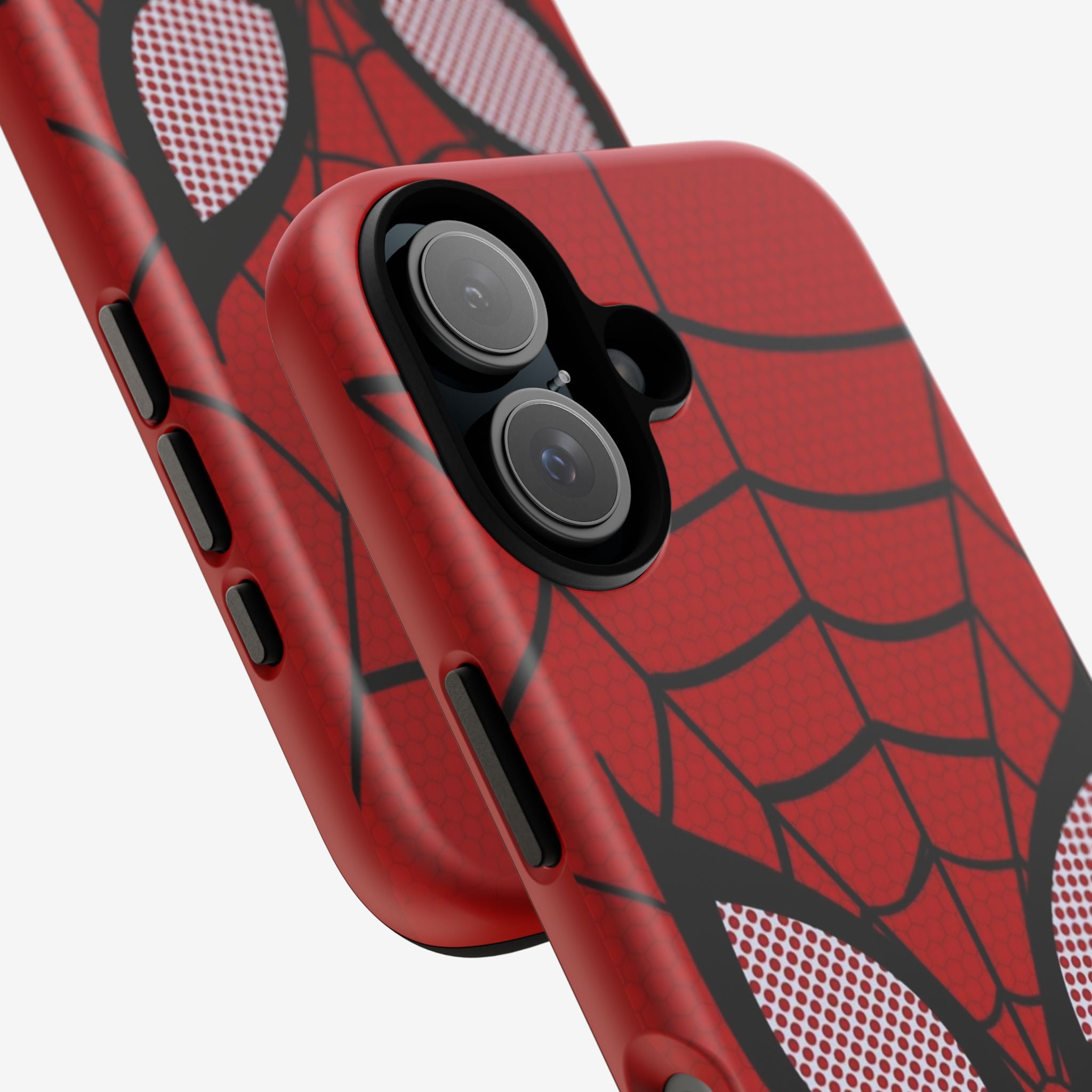Scarlet Grid Mask Premium Tough Shining Phone Case (Double Layer) Available For All iPhone Models