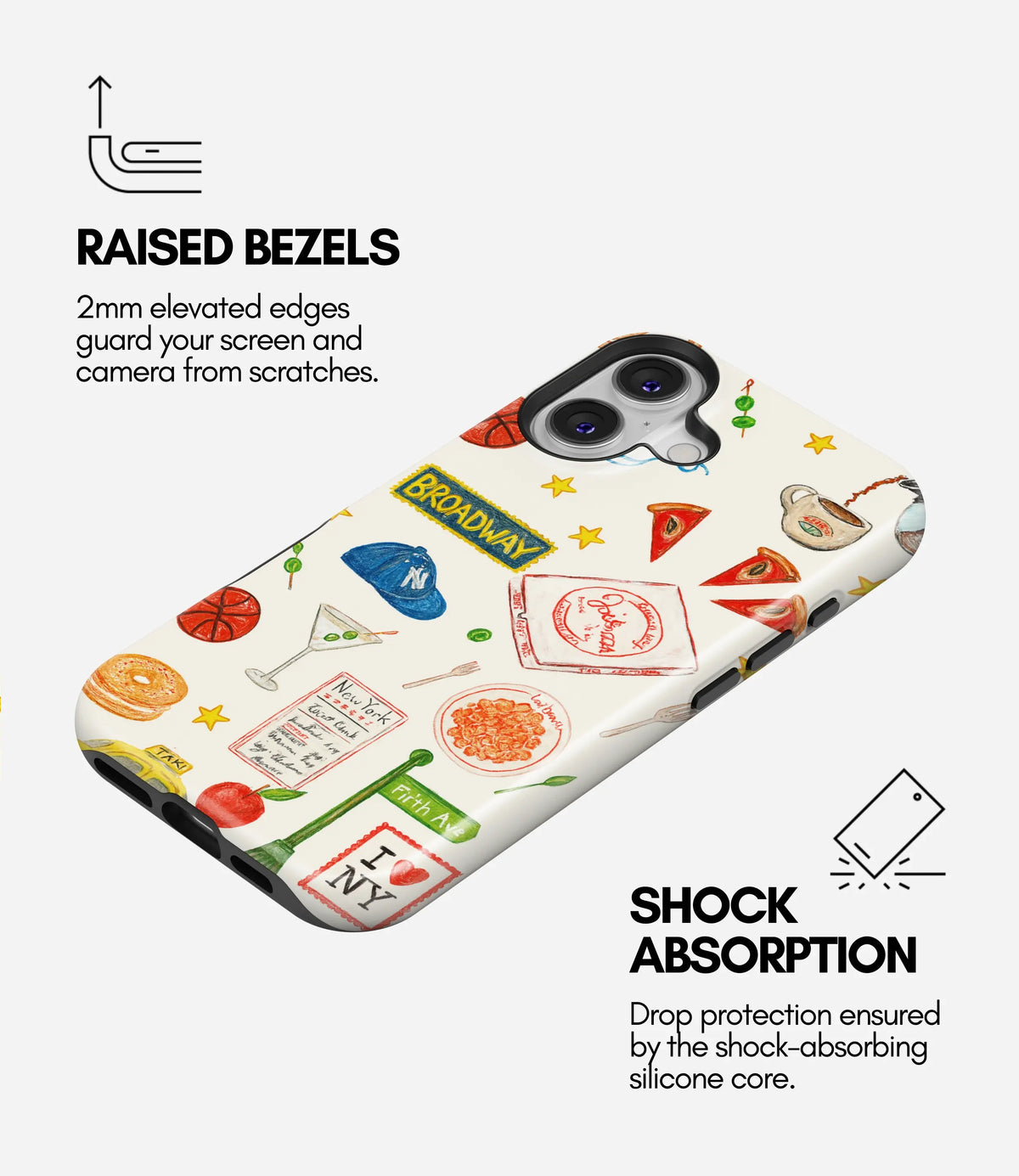 Broadway Lights Premium Tough Shining Phone Case (Double Layer) Available For All iPhone Models