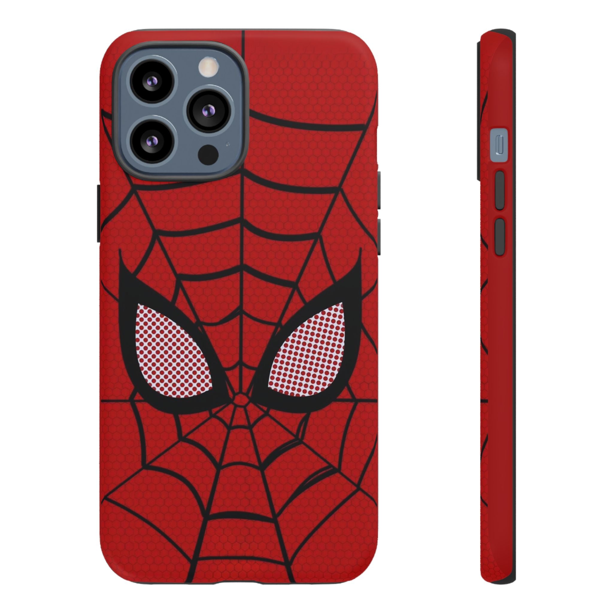 Scarlet Grid Mask Premium Tough Shining Phone Case (Double Layer) Available For All iPhone Models