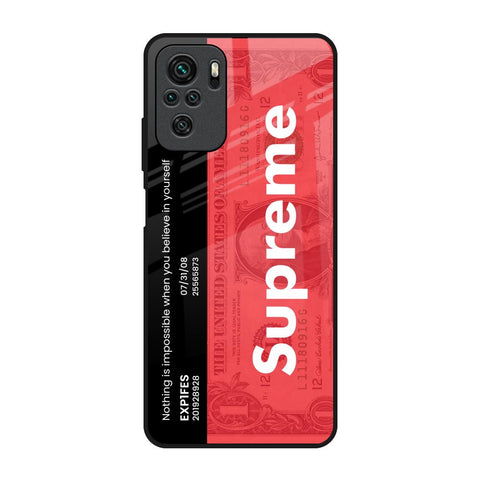 Supreme Ticket Glossy Case for Redmi Note 10