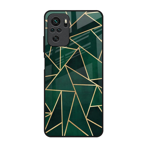Abstract Green Glossy Case For Redmi Note 10