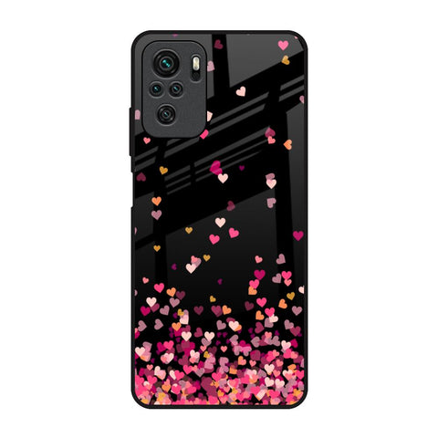 Heart Rain Fall Glossy Case For Redmi Note 10