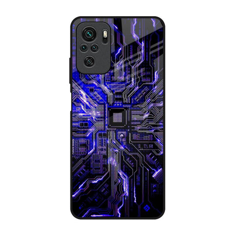 Techno Color Pattern Glossy Case For Redmi Note 10