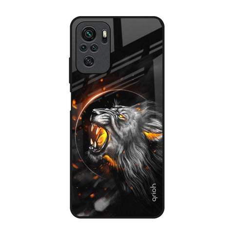 Aggressive Lion Glossy Case for Redmi Note 10