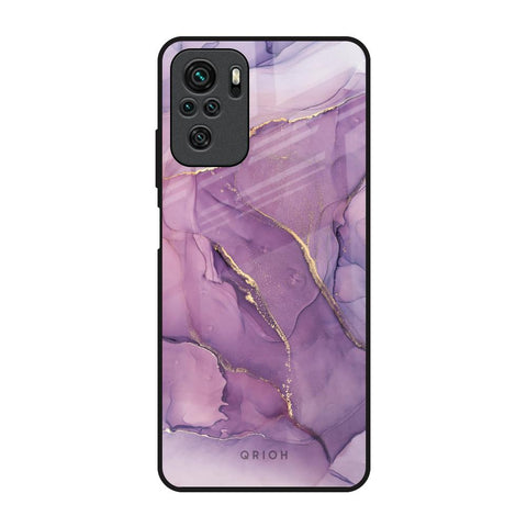 Purple Gold Marble Glossy Case for Redmi Note 10