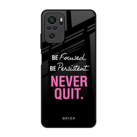 Be Focused Glossy Case for Redmi Note 10