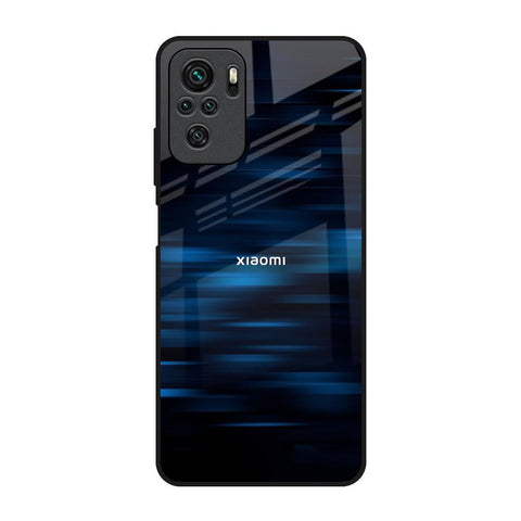 Blue Rough Abstract Glossy Case for Redmi Note 10