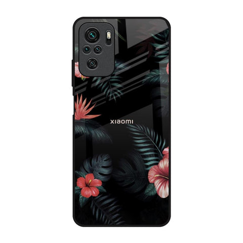 Tropical Art Flower Glossy Case for Redmi Note 10