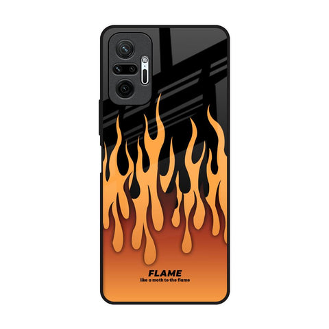 Fire Flame Glossy Case for Redmi Note 10 Pro