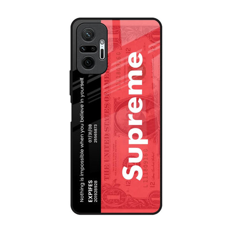 Supreme Ticket Glossy Case for Redmi Note 10 Pro