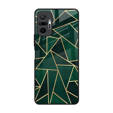 Abstract Green Glossy Case For Redmi Note 10 Pro