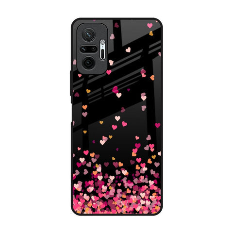 Heart Rain Fall Glossy Case For Redmi Note 10 Pro