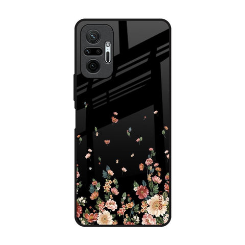 Floating Floral Print Glossy Case for Redmi Note 10 Pro