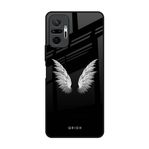 White Angel Wings Glossy Case for Redmi Note 10 Pro