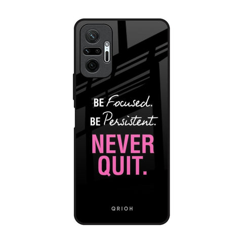 Be Focused Glossy Case for Redmi Note 10 Pro