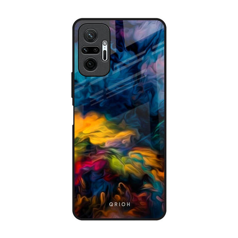 Multicolor Oil Painting Glossy Case for Redmi Note 10 Pro