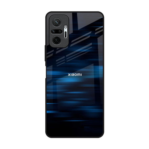 Blue Rough Abstract Glossy Case for Redmi Note 10 Pro