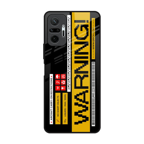 Aircraft Warning Glossy Case for Redmi Note 10 Pro Max