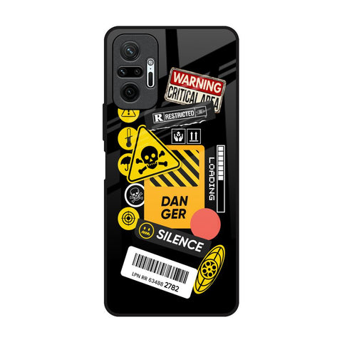 Danger Signs Glossy Case for Redmi Note 10 Pro Max