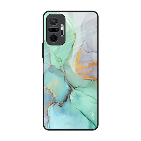 Green Marble Glossy Case for Redmi Note 10 Pro Max