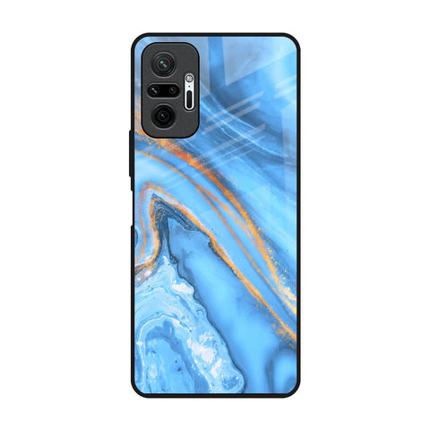 Vibrant Blue Marble Glossy Case for Redmi Note 10 Pro Max