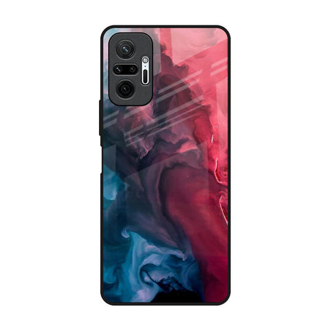 Blue & Red Smoke Glossy Case for Redmi Note 10 Pro Max