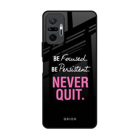 Be Focused Glossy Case for Redmi Note 10 Pro Max