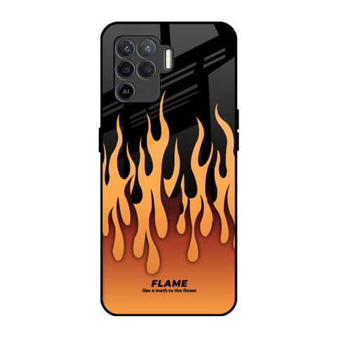 Fire Flame Glossy Case for Oppo F19 Pro