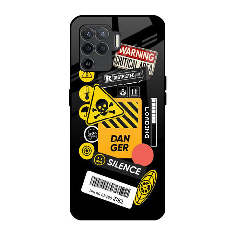 Danger Signs Glossy Case for Oppo F19 Pro