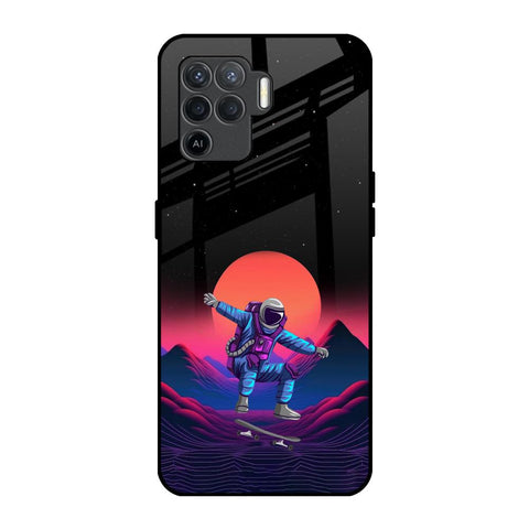 Retro Astronaut Glossy Case for Oppo F19 Pro