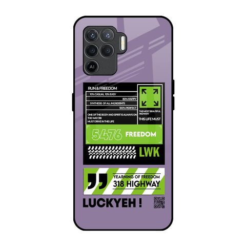 Run & Freedom Glossy Case for Oppo F19 Pro