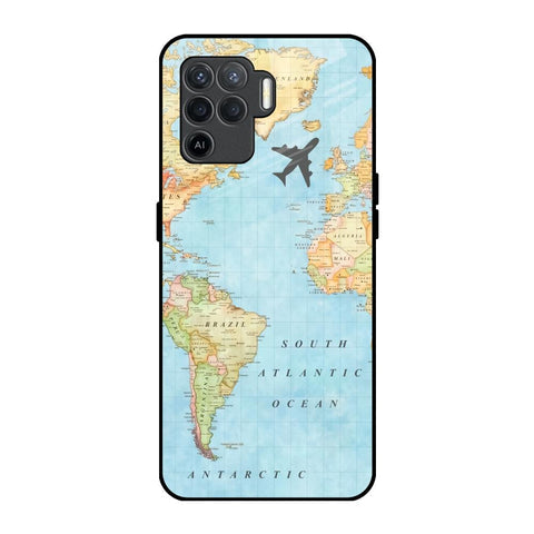 Travel Map Glossy Case for Oppo F19 Pro