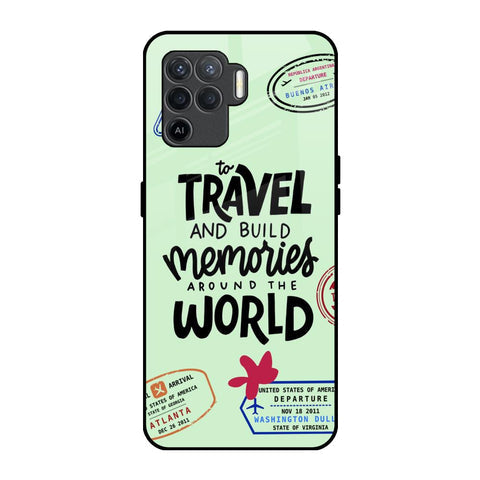 Travel Stamps Glossy Case for Oppo F19 Pro