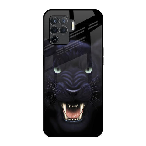 Angry Black Leopard Glossy Case for Oppo F19 Pro