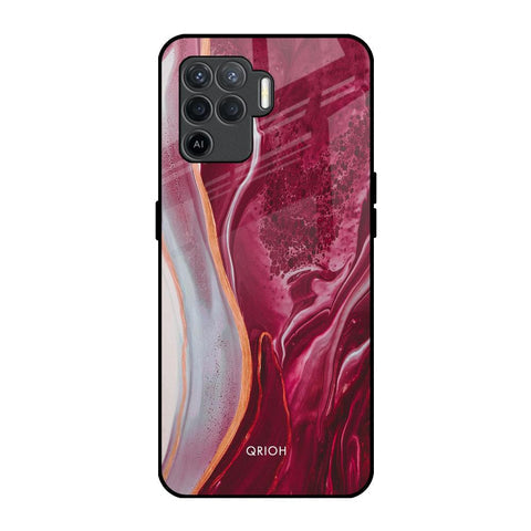 Crimson Ruby Glossy Case for Oppo F19 Pro