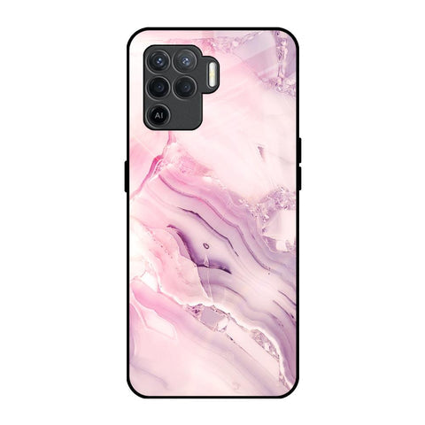 Diamond Pink Gradient Glossy Case For Oppo F19 Pro