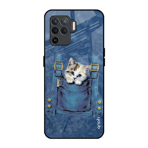 Kitty In Pocket Glossy Case For Oppo F19 Pro