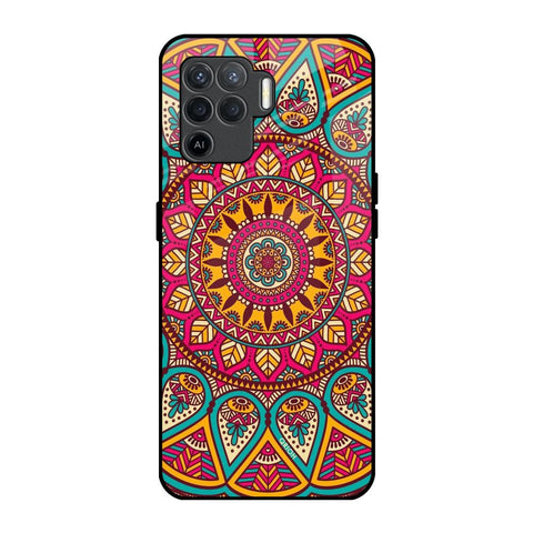 Elegant Mandala Glossy Case for Oppo F19 Pro