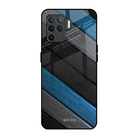 Multicolor Wooden Effect Glossy Case for Oppo F19 Pro