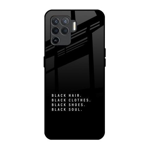 Black Soul Glossy Case for Oppo F19 Pro