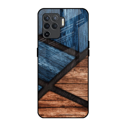 Wooden Tiles Glossy Case for Oppo F19 Pro