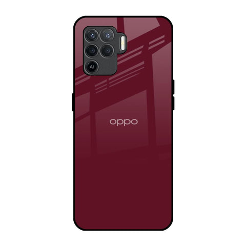 Classic Burgundy Glossy Case for Oppo F19 Pro