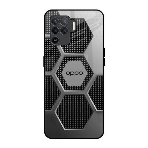 Hexagon Style Glossy Case For Oppo F19 Pro