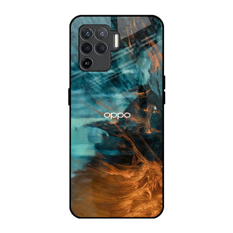 Golden Splash Glossy Case for Oppo F19 Pro