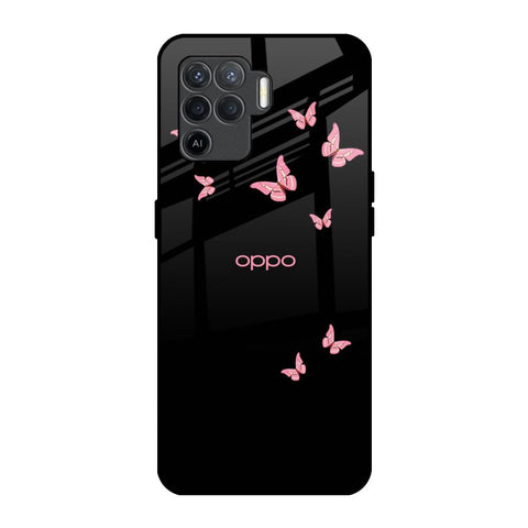 Fly Butterfly Glossy Case for Oppo F19 Pro