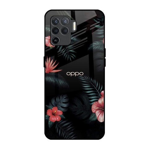 Tropical Art Flower Glossy Case for Oppo F19 Pro