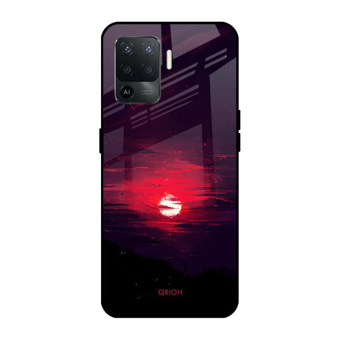 Morning Red Sky Glossy Case For Oppo F19 Pro